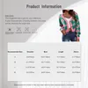 Women's Jackets Adults Contrast Color Plaid Sweater Jacket Cardigan Tops Long Sleeve V Neck Argyle Knitted Crop Top Pullover Size S-XL