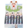 2 pçs/lote Kawaii Vaca Ovelha 10 Cores Chunky Caneta Esferográfica Imprensa Canetas Multi-cor Para Escrever Escola Escritório Fornecimento Presente Papelaria