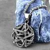 Pendentif Colliers Chuangcheng Animal Pentagram Rétro Accessoires en acier inoxydable Mode Collier pour hommes Chaîne