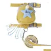 Collares de perros Arnés de mochila con correa con una hermosa mascota Estrella de cinco puntas chaleco decorativo para la entrega diaria de entrega de caída en el hogar Dhgkz