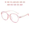 -100 -150 à -600 mignon myopes ovales lunettes étudiante de mode moins degré dioptère spectacles noir rose transparent sungasse323s