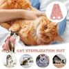 猫の衣装sapay costumes suit onsie comfortingecollar代替去勢ボディスーツの摩耗