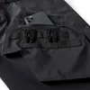 Men Tactical Cargo Fashion Fonctionnel Pantalon Multi Pockets Hip Hop Streetwear Bomber Pants Techwear Black WB764
