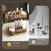 Storage Boxes Organizer For Cosmetics The Bottom Can Be Pulled Easily Large Capacity Light Luxury Dust-proof Removable Dresser Stable