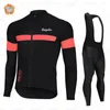 Ropa Ciclismo Warm Raphaful Winter Thermal Fleece Cycling Clothes Men Jersey Passar Outdoor Riding Bike Mtb Bib Pants Set 231221