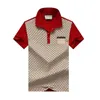 2024 créateur Stripe Polo T-shirts Polos Snake Polos Bee Floral Mens High Street Fashion Horse Polo T-shirt M-3XL