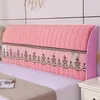 Noordse stijl bedhoofdeinde cover voor queen elastische bed hoofdeinde slipcover covers massieve kleur stofdichte hoes voor slaapkamer decor 231221