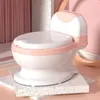 Training Toilet Seat Comfortable Backrest Cartoon Pots Portable Baby Pot For Children Potty Toilet Bedpan #WO 231221