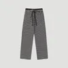 Men's Pants M6 Spring Fall High Quality Black And White Stripe Soft Comfortable Fashion Casual