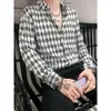 2023 Casual plaid shirt voor heren comfortabel speciaal ontwerp lange mouw easycare blouses hoogwaardige katoen smart tops a16 231221