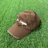 Unisex Designer Ball Caps PAng Soft Top Baseball Cap Geborduurd Logo Imitatie van Oud Effect Vizier voor mannen en vrouwen