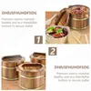 Dinnerware Sets Vacuum Container Cask Rice Practical Tofu Bucket Unique Wooden Bowl Multipurpose Durable Vegetable Barrel