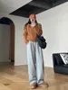Retro niche-sweaterjas met capuchon, dameswinterkorte, casual gelaagde binnenoutfit