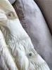 Nowy projekt damski stały kolor ciepły zagęszczający biały kaczek w dół szarf