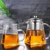 Sifang-High Boron Silicon Siltoness Aço Aço Molagem de Tea Pot com Filtro de Vidro de Vidro de Grande Capacidade Espessante Resistente ao Calor 231221