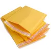 100 pcs yellow bubble Mailers bags Gold kraft paper envelope bag proof new express packaging Jkufd