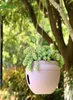 プラスチック製の独創性吊りバスケットポット自己散水植林庭園プランターフラワーポットマッチチェーンバルコニーデコレーションY27691880