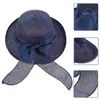 Berets Sonnenblende Damenhut Stroh Damen Damenhüte für eleganten Vintage-Sommerschutz