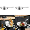 Pans Five-Layer Steel Frying Pan 304 Stainless Steak Wok Non-Stick Uncoated Stovetop Kitchen Drop Delivery Home Garden Dining Bar Cook Dhiq8