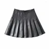 Kjolar mini Faldas Cortas Sexys streetwear Falda Tableada Skort Ropa Coreana Mujer kjol Vestidos para y2k kläder