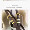 Belts 2023 Top Layer Cowhide Women's Belt Vintage Metal Ring Buckle Jeans Trendy Wholesale In Stock