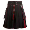 Erkek Şort Moda İskoç Kilt Cosplay İskoçya Retro Gotik Piled Etek Hip Hop Ortaçağ Tarzı Karnaval Partisi