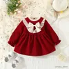 Girl's Dresses Autumn Kids Clothes Baby Girl Long Sleeve Dress Fashion Casual Bow Birthday Dress For Baby Girl Outing Dress