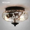 Plafondlamp helder glas schaduwverlichting transparante ananas watergolf kristal Parisian architecturale melkglas ecole flushmoun246v