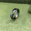 Anelli a fascia a grappolo in ceramica bianca nera Anelli bague per uomo e donna fidanzamento sposi amante dei gioielli regalo262M