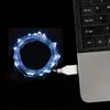 1 conjunto de luz de corda de fio de cobre LED, economia de energia à prova d'água, luz de corda azul sonho alimentada por USB, pode ser ajustado livremente, adequado para embalagens de flores, festa.