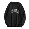 Round Neck Hip Hop Hoodie Oversize For Women Men Los Angeles Letter Print Sweatshirts Harajuku Korean Kpop Pullover Tops Moletom 231220