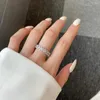 Cluster Rings S925 Sterling Silver Ring For Women's Insider Design Sense Light Luxury Oval Zircon Jewelry Women