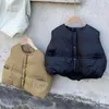 Coréen enfants hiver rembourré gilet vêtements d'extérieur gilet enfant manteau garçon vêtements d'extérieur en vrac bébé pour fille en externe 231220