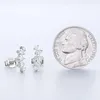 Boxen Ewya Echt 0,74 cttw Moissanit Ohrstecker für Frauen Sterling Silber Ohrringe Hochzeit Party Edlen Schmuck Weihnachtsgeschenk