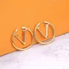 Fashion Designer Earrings Ear Stud Brand Designers Gold Plated Geometry Double Letters Earring Classical Women Wedding Party Jewer271S