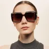 Solglasögon Leixi Glitter Big Square for Women 5Colors Trendy Large Size Sun Glasses Box Packing LX069326S