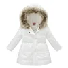 Inverno per bambini Keep Girls Girls Giacca da ragazza rimovibile foderato con bambini imbottiti con cappuccio 231221