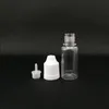 100 set 30ml plastik damlalık şişeleri çocuk geçirmez kapaklar ipuçları e buhar için ldpe 30 ml wqrns