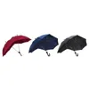 Umbrellas Automatic Open Umbrella Anti-UV Rain Windproof Couple S Large Blue