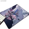 Mouse Pads Handgelenk ruht wunderschönes Hexenanime -Mädchen Touhou Projekt Animation Spiel Gummi -Maus -Pad Mini PC Tischmatten Laptop Tastatur Mousepadl231221