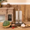 2st Electric Automatic Mill Pepper and Salt Grinder Set Spice Justerbar grovhet Kök Kryddan Slipverktyg 231221