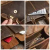 NASVA Couro Genuíno Mens Maleta Business Messenger Bag Vintage Crossbody Bag Para Homens Laptop 156 Polegada 231220
