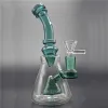 Bangs de bécher en verre Bong Tornado Percolateur Percolateur Vortex Water Pipes de 8 pouces DAB RIGS GRANDE À L'HUILE EN COUPE AVEC LES CHANGEMENTS ET PIEU