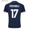 Tifosi Tops Tees 23/24 Lazio # 17 IMMOBILE Maglie da calcio 2023 10TH # 21 SERGEJ # 7 F. ANDERSON Maglia da piede # 10 LUIS ALBERTO J.CORREA PEDRO Uniforme da calcio