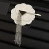 Designer Tassel Hair Clips Women Triangle Mental Barrettes Hair Sieraden Verjaardagscadeau voor meisjes