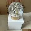 Decorazioni natalizie 2023 Ultima edizione C Classici Snow Globe di neve di Natale con per bottiglia all'interno di Crystal Ball per il compleanno speciale Nov Dhmlo