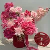 Ramo singolo 2 forchette pavone orchidea fiore artificiale fiore finto decorazione domestica commercio estero fotografia di matrimonio decorazione domestica oggetti di scena LLW