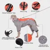 Vêtements de chien réfléchissant grande veste hiver vêtements chauds pour chiens de taille moyenne manteau imperméable pour animaux de compagnie Labrador Greyhound gilet salopette