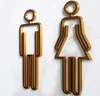 Акриловый символ унитаза, клейкая подложка, дверной знак для ванной комнаты для ElOfficeHomeRestaurant, золото, другое оборудование3843126