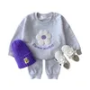 2023 Automne Corée Baby Boy Girl Clothes Set Born Born Infant Tenues à manches longues Enfants Sweatshirt décontracté Pantal